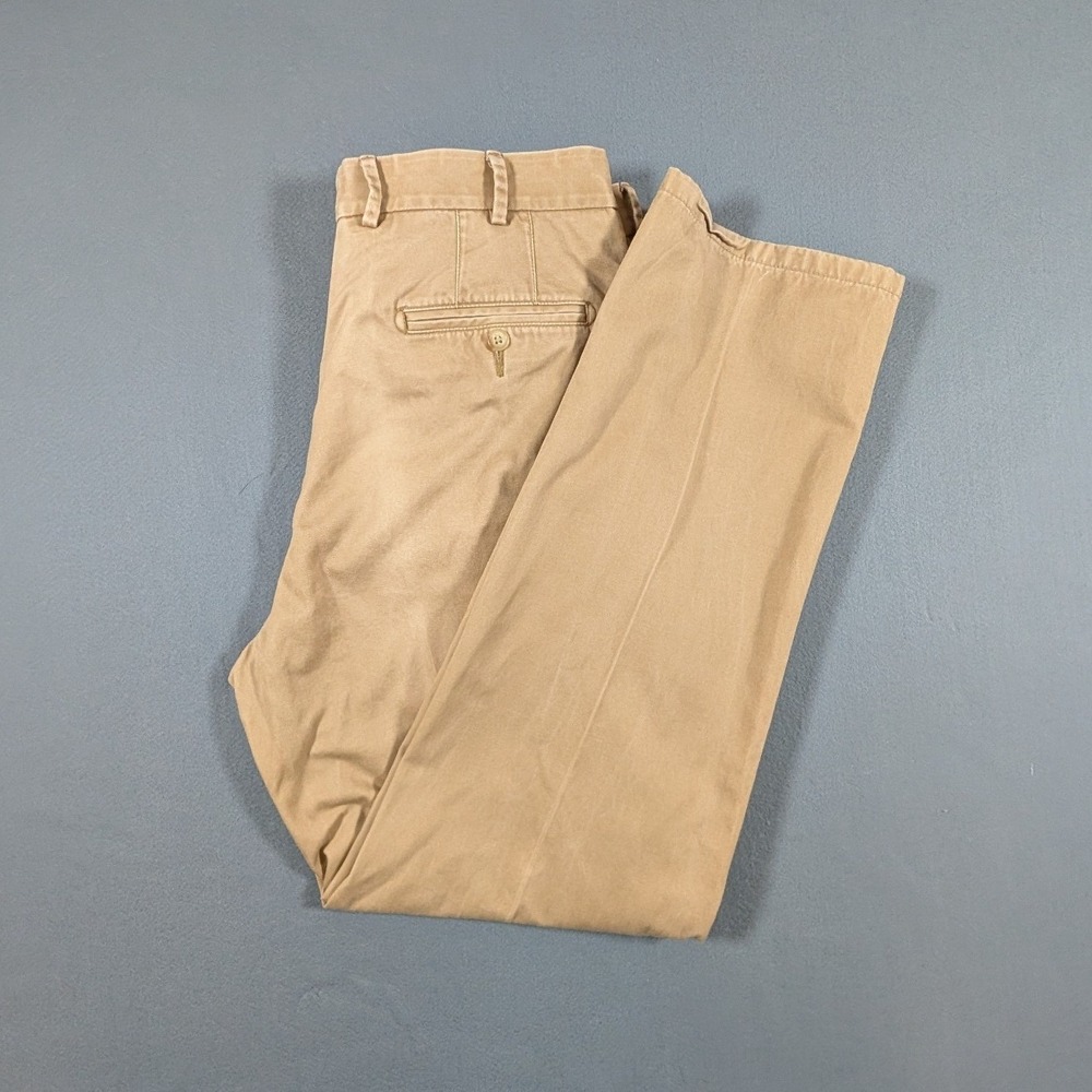 Peter Millar Chino Pants Mens 36 Khaki Pima Cotton Straight Leg MC00B84
